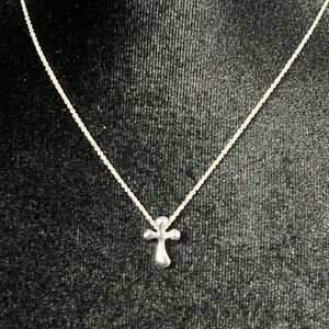 Authentic Tiffany & Co. Elsa Peretti Sterling Silver Cross Necklace - EUC